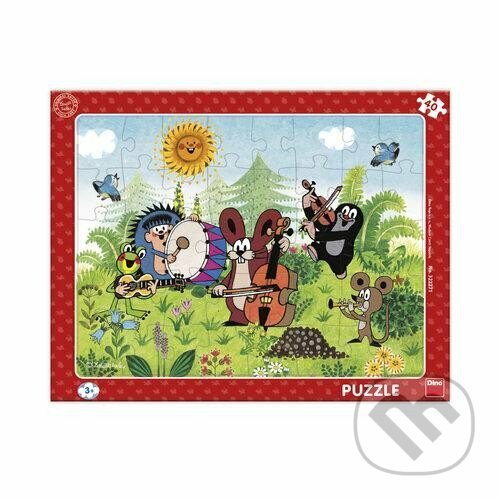 Levně Deskové puzzle Krtek a kapela - puzzle z kategorie 15 – 60 dielikov