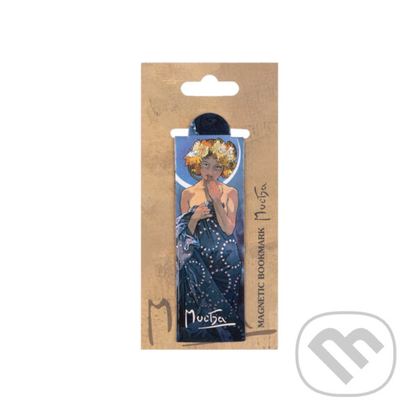 Levně Magnetická záložka Alfons Mucha – Luna