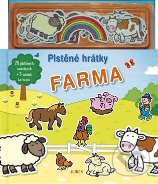 Levně Farma - Plstěné hrátky (28 plstěných samolepek a 5 scén ke hraní) - kniha z kategorie Materská škola a predškoláci