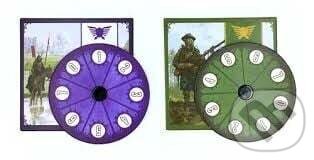 Spoločenská hra: Scythe: 2 power dials (fialová, zelená) (Albi). Albi, 2023