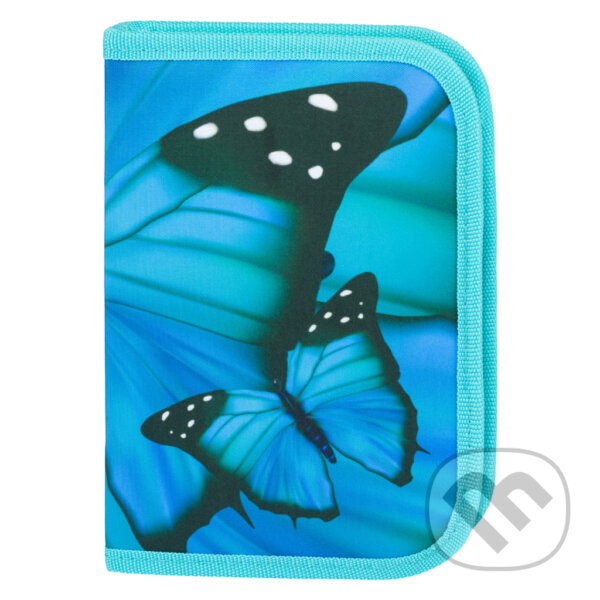 Levně Školní penál klasik Baagl Butterfly (dvě chlopně)