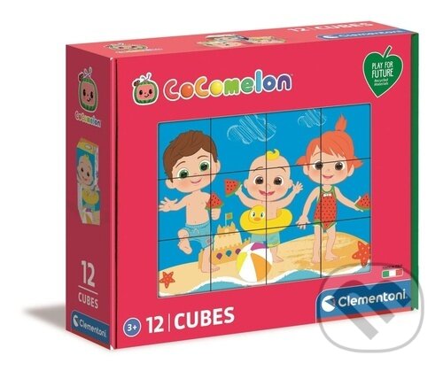 Levně Obrázkové kostky CoComelon, 12 kostek (Play For Future) - hra z kategorie Stavebnice
