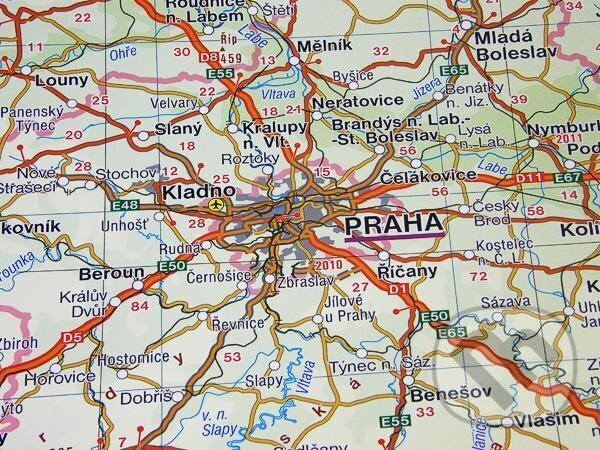 Levně Česká republika 1:400 000 lišty laminovaná