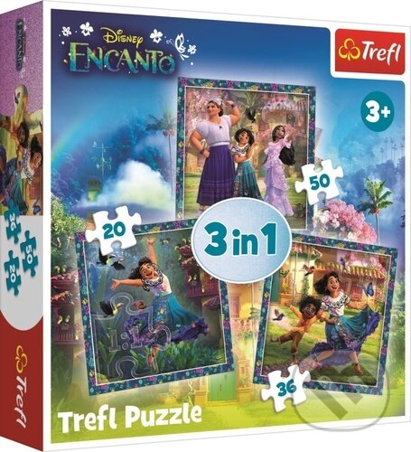 Levně Encanto Postavy 3v1 - puzzle z kategorie 15 – 60 dielikov