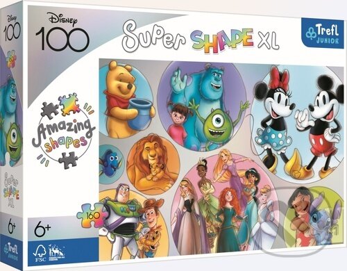 Levně Super Shape XL Disneyho barevný svět - puzzle z kategorie 60 – 300 dielikov