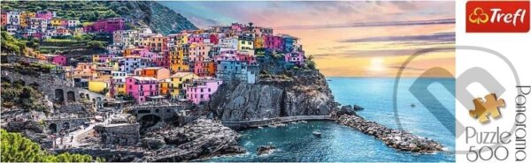 Levně Vernazza při západu slunce, Itálie - puzzle z kategorie Mestá a stavby