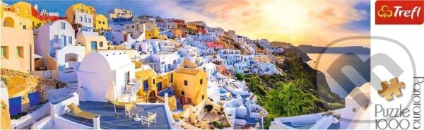 Levně Západ slunce na Santorini, Řecko - puzzle z kategorie Prírodné scenérie