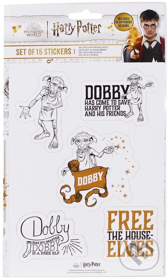 Levně Set nálepiek Harry Potter: Dobby 15 ks