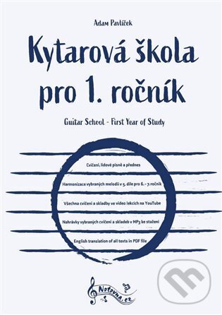 Levně Kytarová škola pro 1. ročník - Adam Pavlíček - kniha z kategorie Hudba