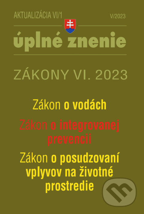 Levně Aktualizácia VI/1 - životné prostredie, odpadové a vodné hospodárstvo - kniha z kategorie Právo