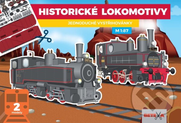 Levně Historické lokomotivy (Jednoduché vystřihovánky)