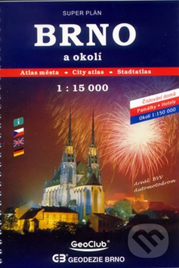 Brno 1:15 000 (městský atlas) - spirála, freytag&berndt, 2002