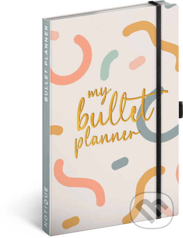 Levně Týdenní nedatovaný diář My Bullet Planner (s gumičkou na uzavření a poutkem na tužku)