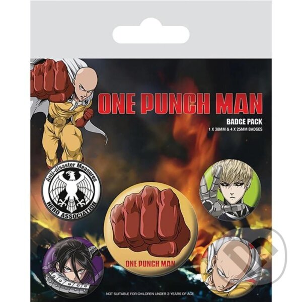 Levně One Punch Man - set odznakov