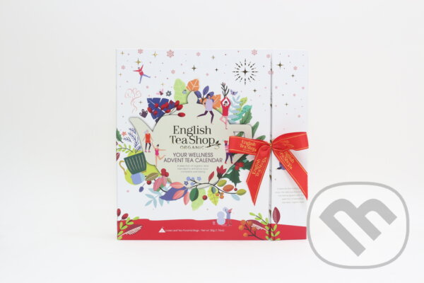 English Tea Shop Bílý adventní kalendář Wellness, 25 pyramidek ETS