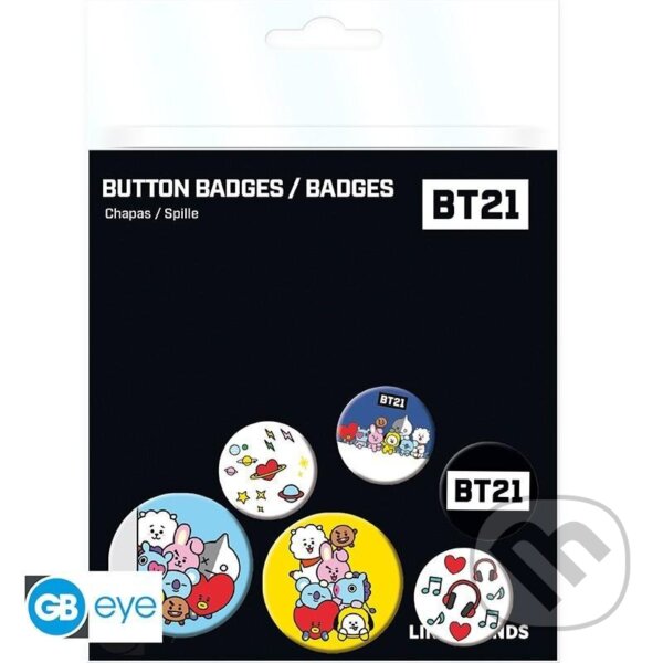 Levně BT21 - set odznakov