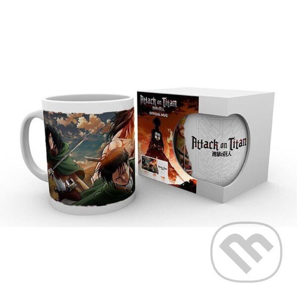 Levně Attack on Titan Hrnček keramický 320 ml - Scouts