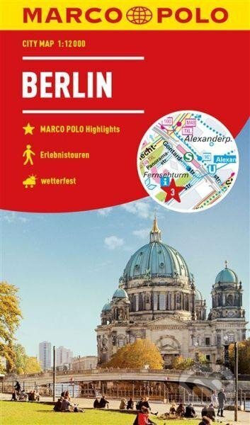 Levně Berlín / mapa města (lamino) 1:12 000