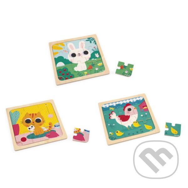Puzzle: Trio Zvieratká (Janod). Janod, 2023