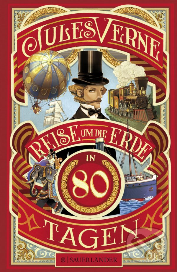 Levně Reise um die Erde in 80 Tagen - Jules Verne - kniha z kategorie Beletria