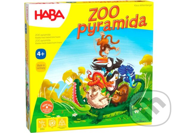 Levně ZOO pyramida SK CZ verzia (Haba Spoločenská hra pre deti na rozvoj motoriky) - hra z kategorie Ostatné