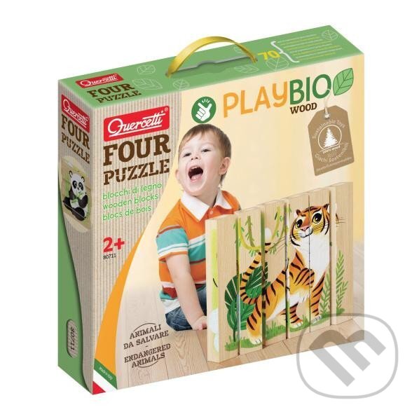 Levně Four Puzzle Ohrožená zvířata - hra z kategorie Ostatné