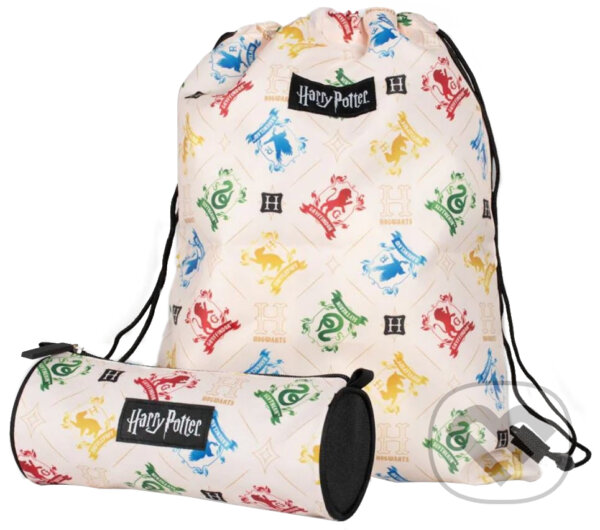 Levně Gym bag a peračník na tužky Harry Potter: Znaky Bradavic
