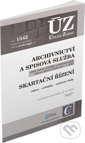 Levně Úplné Znění - 1542 Archivnictví a spisová služba, Skartační řízení - kniha z kategorie Právo