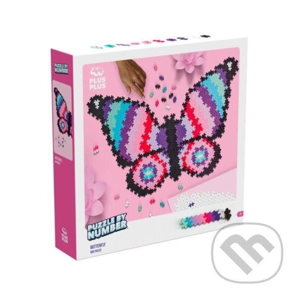 Levně Motýl (Plus-Plus stavebnice Skládej podle čísel) - puzzle z kategorie 3D puzzle
