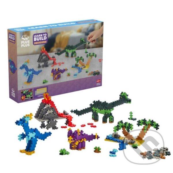 Levně Dinosauři (Plus-Plus stavebnice Nauč se stavět) - puzzle z kategorie 3D puzzle
