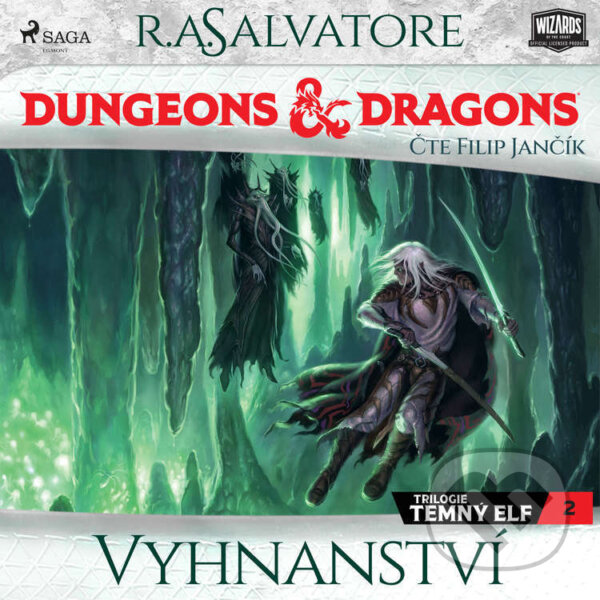 Audiokniha: Temný elf 2: Vyhnanství (R. A. Salvatore). Saga Egmont, 2023