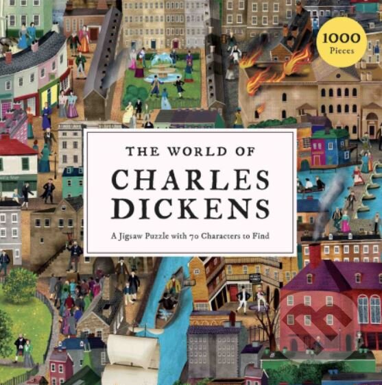 Levně The World of Charles Dickens (A Jigsaw Puzzle With 70 Characters to Find) - puzzle z kategorie 500 – 1000 dielikov