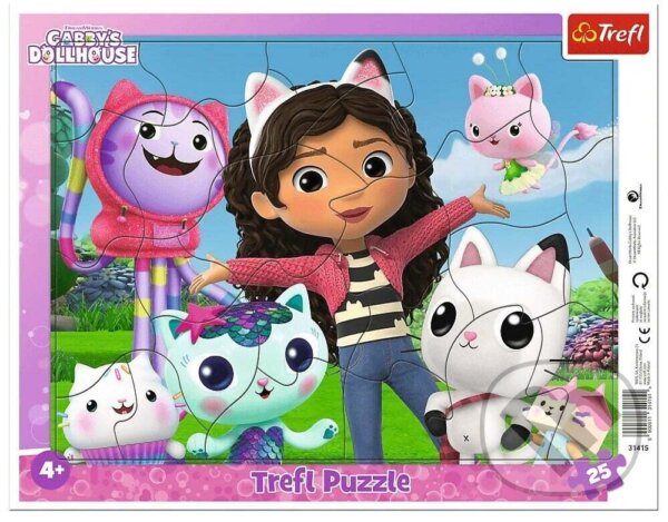 Levně Rámikové - Zoznámte sa s Gabby / Universal Gabby´s Dollhouse - puzzle z kategorie 15 – 60 dielikov