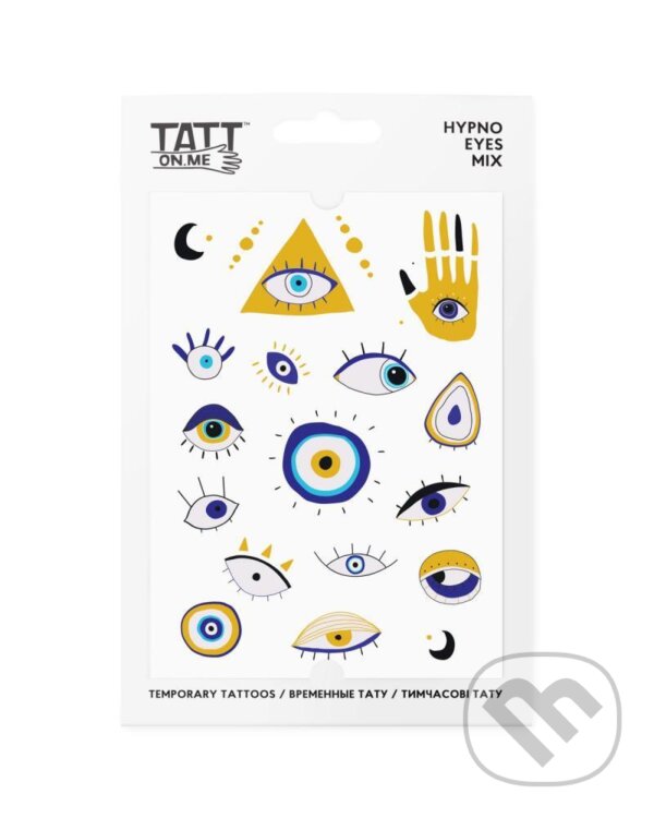 Levně TATTonMe Vodeodolné dočasné tetovačky Hypno Eyes mix