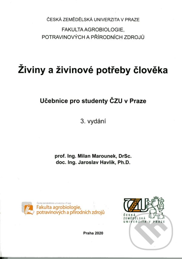 Levně Živiny a živinové potřeby člověka - Jaroslav Havlík - kniha z kategorie Učebnice a slovníky