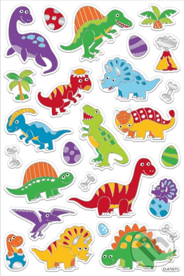 Levně Samolepky - Dinosauři 25 ks