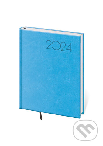 Diář 2024 denní B6 Print Pop - světle modrá, Helma, 2023