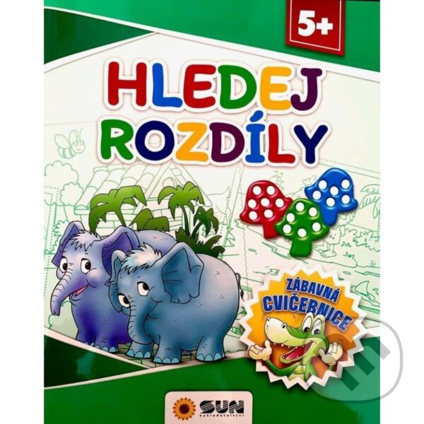 Levně Hledej rozdíly - Zábavná cvičebnice 5+ - kniha z kategorie Hravé úlohy