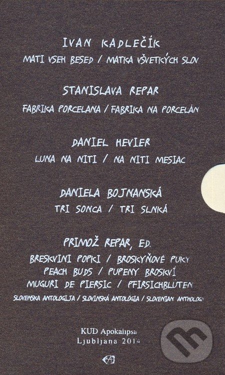 Haiku  2014 - Ivan Kadlečík, Stanislava Chrobáková Repar, Daniel Hevier, Daniela Bojnanská, Primož Repar (editor), KUD Apokalipsa Ľubľana, 2014