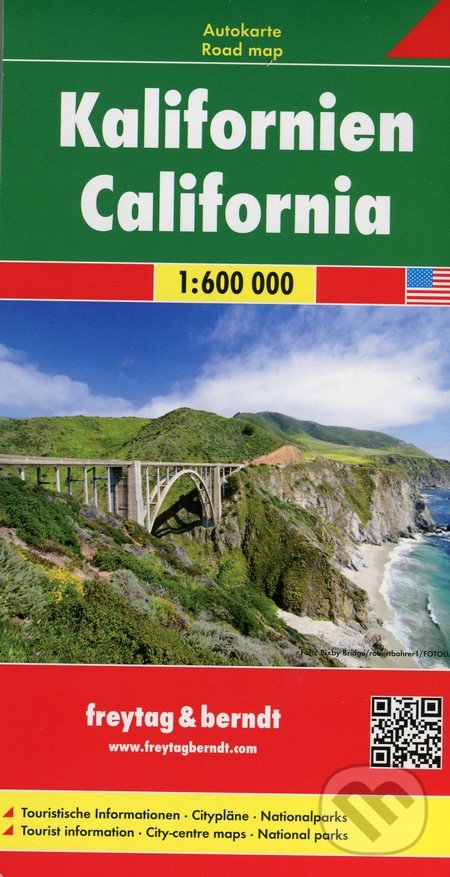 Kalifornien 1:600 000, freytag&berndt, 2017