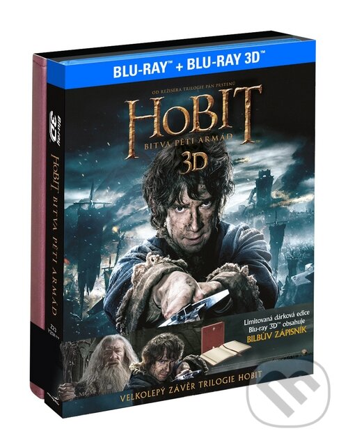 Levně Hobit: Bitva pěti armád 3D Dárková edice Bilbův zápisník - film z kategorie Akčné a dobrodružné