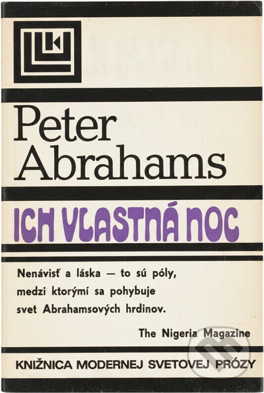 Kniha: Ich vlastná noc (Peter Abrahams). Tatran, 1976