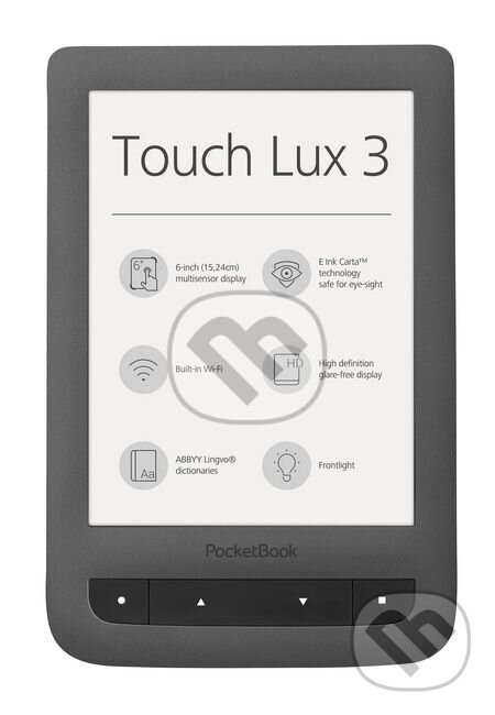 PocketBook 626 Touch Lux 3, 6&quot; E-ink s nasvietením, PocketBook, 2015