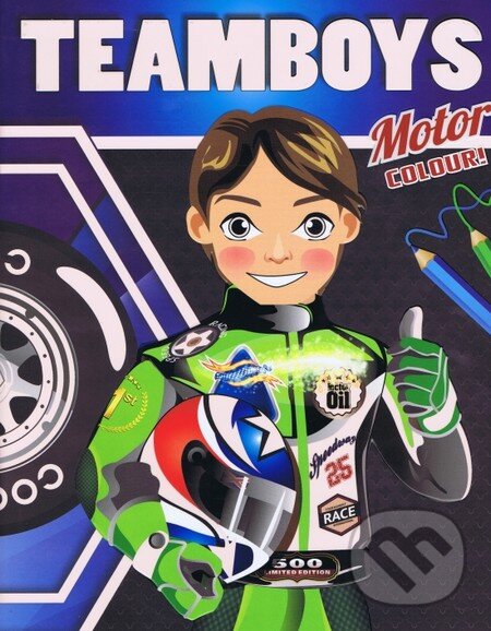 Levně Teamboys Motor Colour! - kniha z kategorie Omaľovávanky