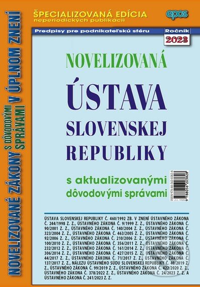 Levně Novelizovaná Ústava Slovenskej republiky - kniha z kategorie Správne právo