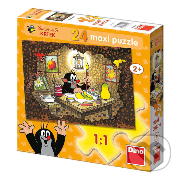 Puzzle: Krteček maluje (Dino)