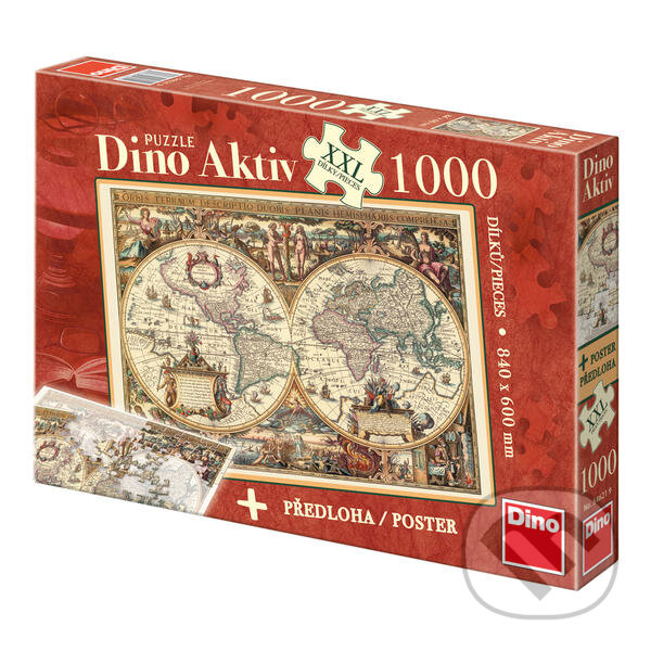 Puzzle: Historická mapa (Dino). Dino, 2015