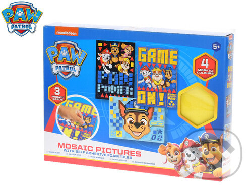 Levně Paw Patrol mozaika 4 pěnové nálepky (3druhy obrázků v krabičce) - puzzle z kategorie Maxi dieliky