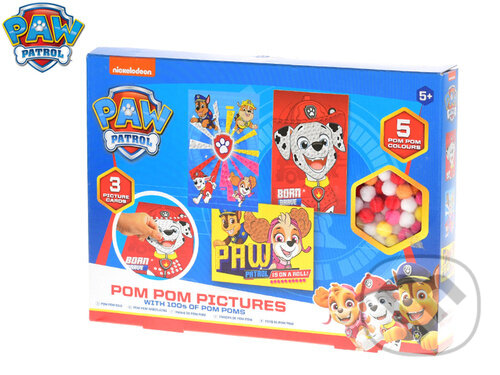 Levně Paw Patrol mozaika nalepovací kuličky 3 druhy obrázků - puzzle z kategorie Maxi dieliky