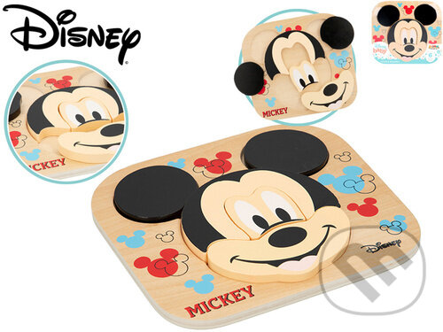 Levně Mickey Mouse puzzle dřevěné - puzzle z kategorie Maxi dieliky